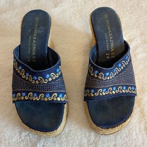 BCBGMaxAzria denim color wedges